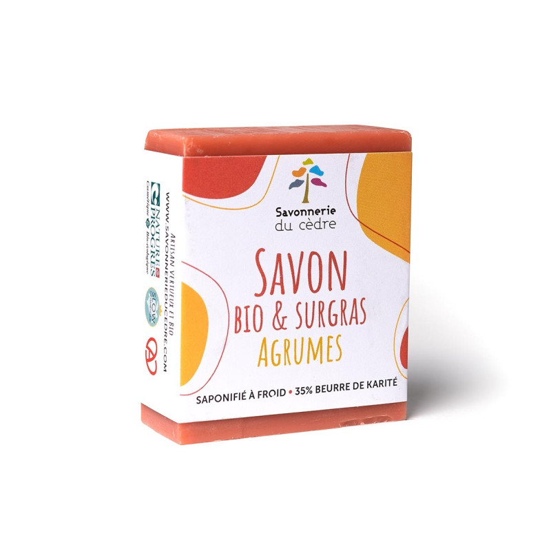 Savon bio naturel et artisanal - Agrumes - Saponifié à froid