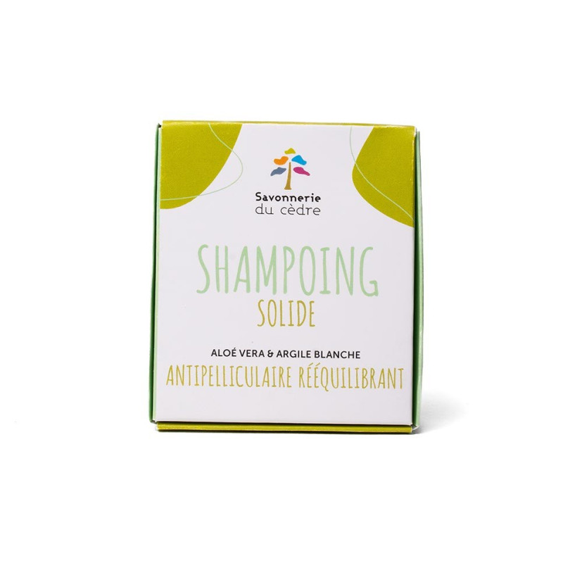 Shampoing solide Antipelliculaire rééquilibrant à l’Aloé Vera & Argile blanche