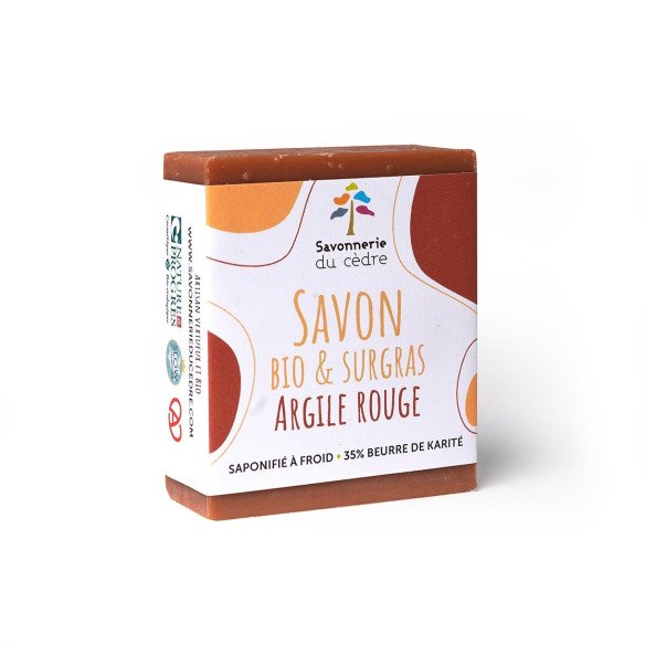 Savon naturel et artisanal bio - Argile rouge - saponifié à froid