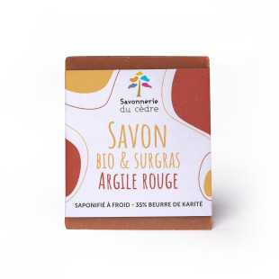 Savon naturel et artisanal bio - Argile rouge - saponifié à froid