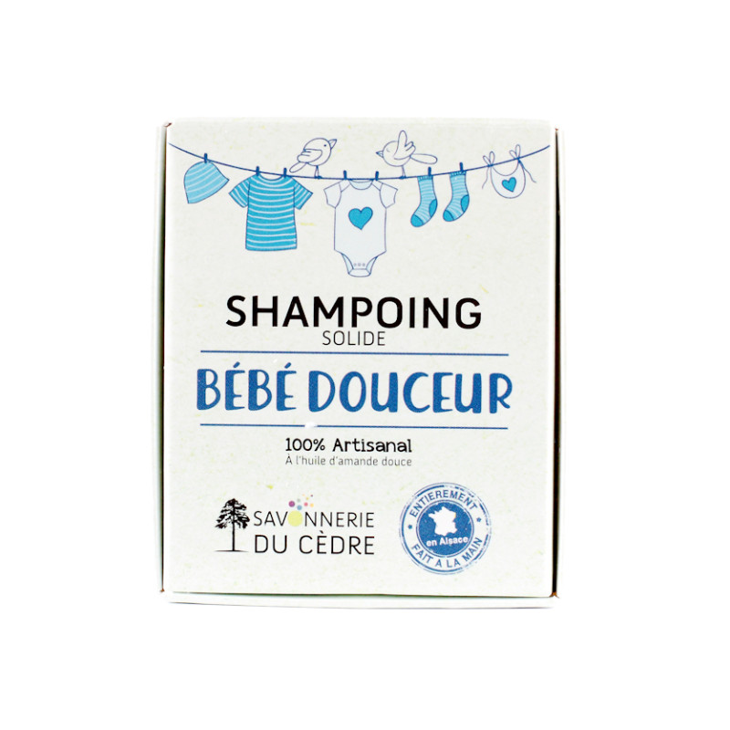 Shampoing solide bébé bio saponifié à froid