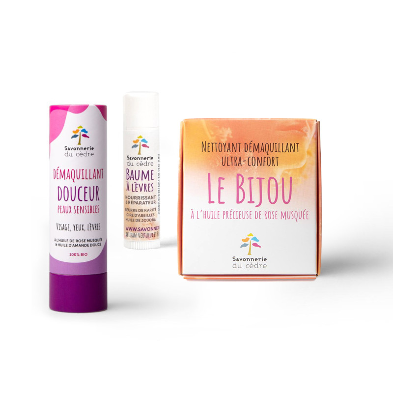Routine visage bio peaux sensibles